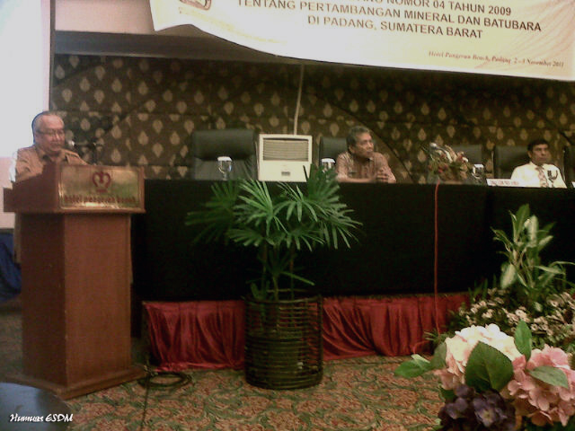 Sosialisasi UU Minerba Berlangsung di Padang